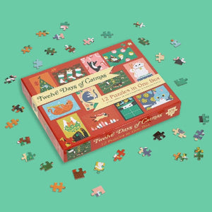 12 Days Of Catmas: Twelve 48 Piece Puzzles