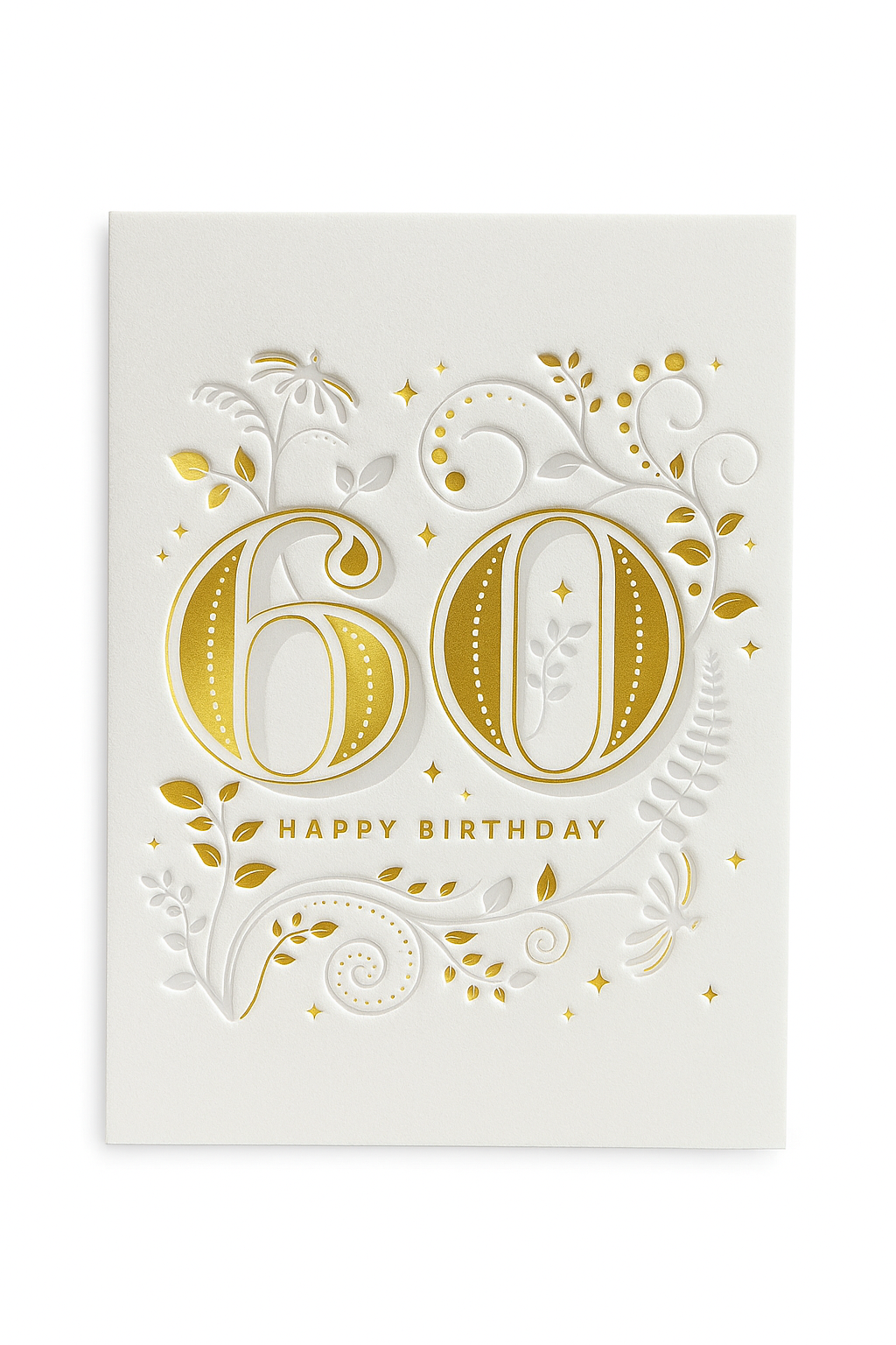 60 Age Birthday Card