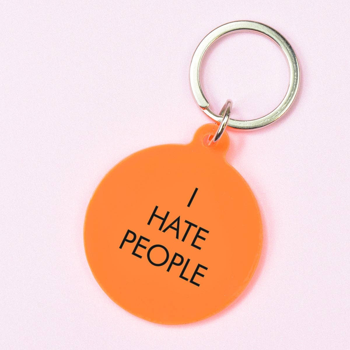 I Hate People Keychain