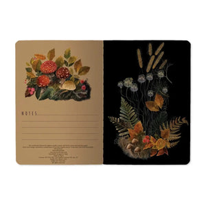 Forest Mushrooms Small Lined Notebook
