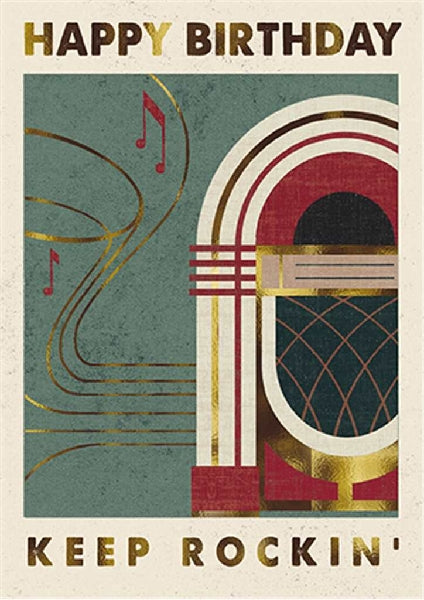 Keep Rockin' Birthday Card