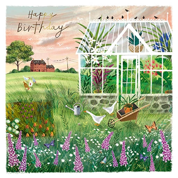 Greenhouse Birthday Card