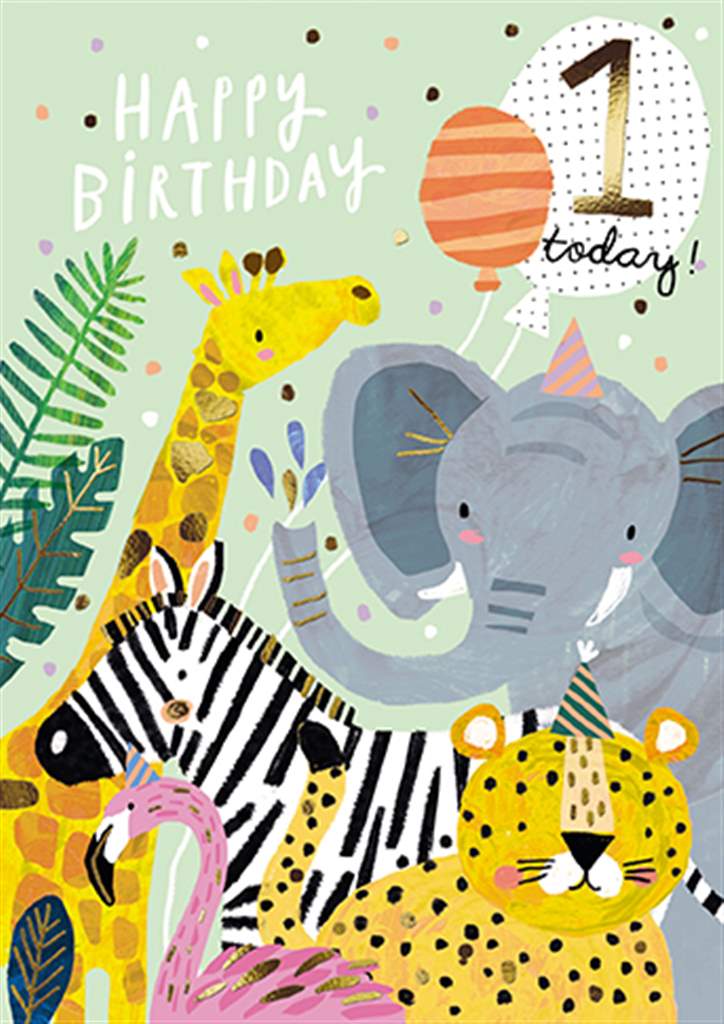 One Today Age Birthday Card