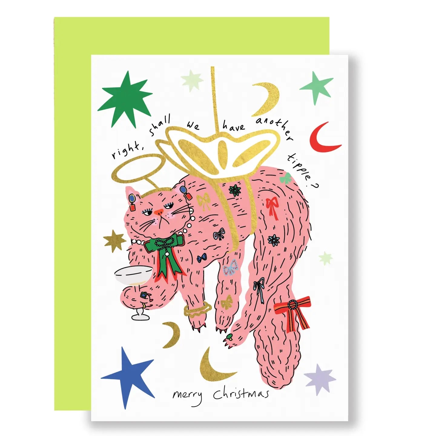 A Little Christmas Tipple Christmas Card