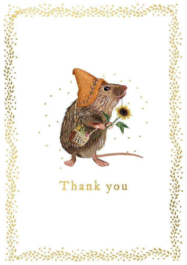 Little Mouse Thank You Card
