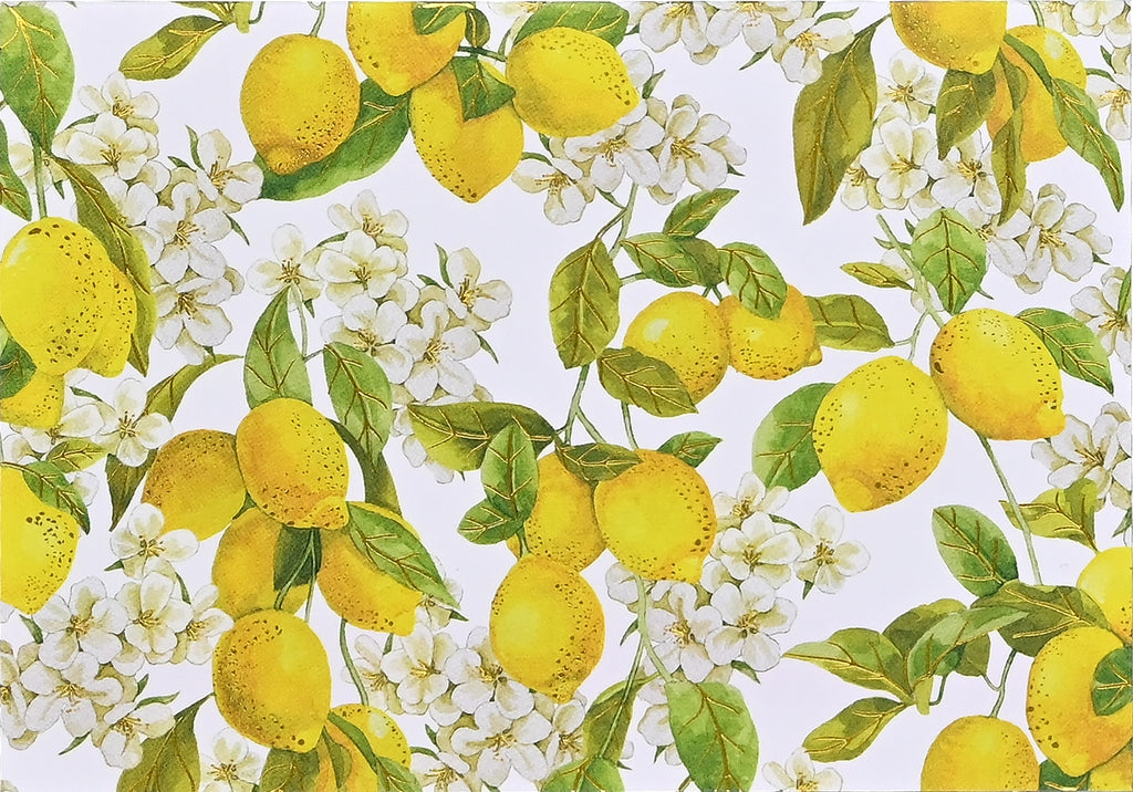 Amalfi Lemons Blank Notecards