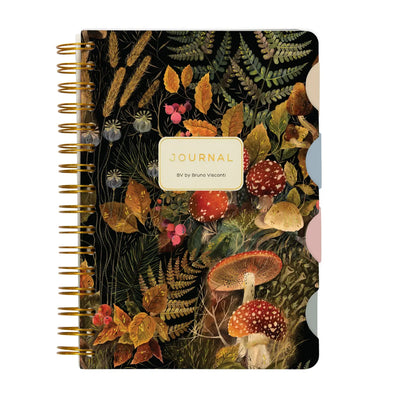 Forest Mushroom Spiral Bound Journal