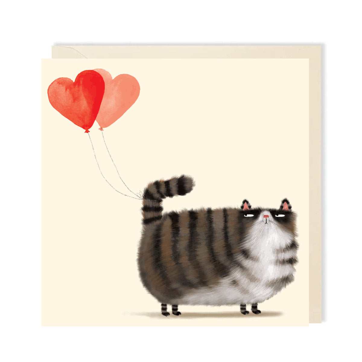 Grumpy Love Cat Love Card