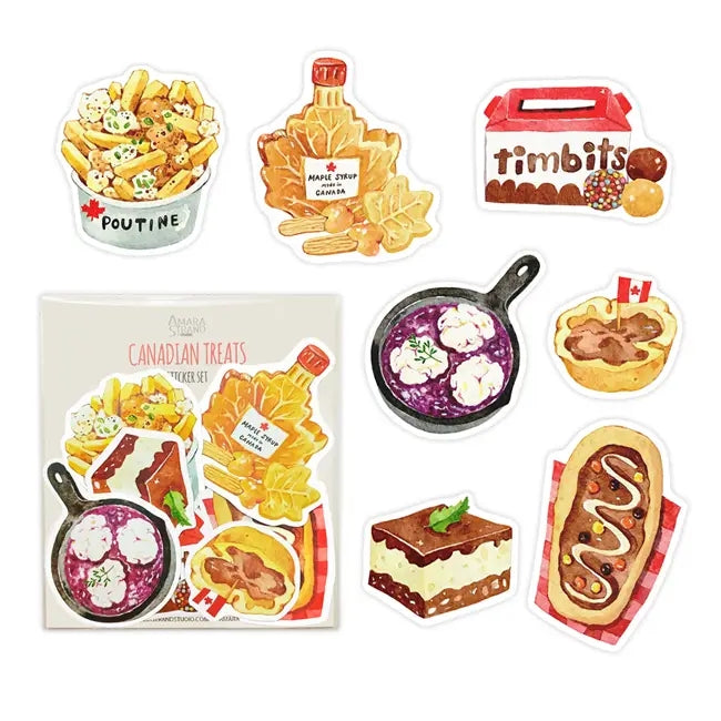 Canadian Treats Sticker Set