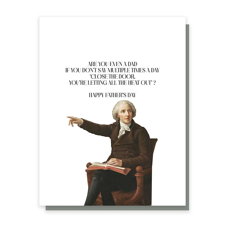 Close The Door Father's Day Card