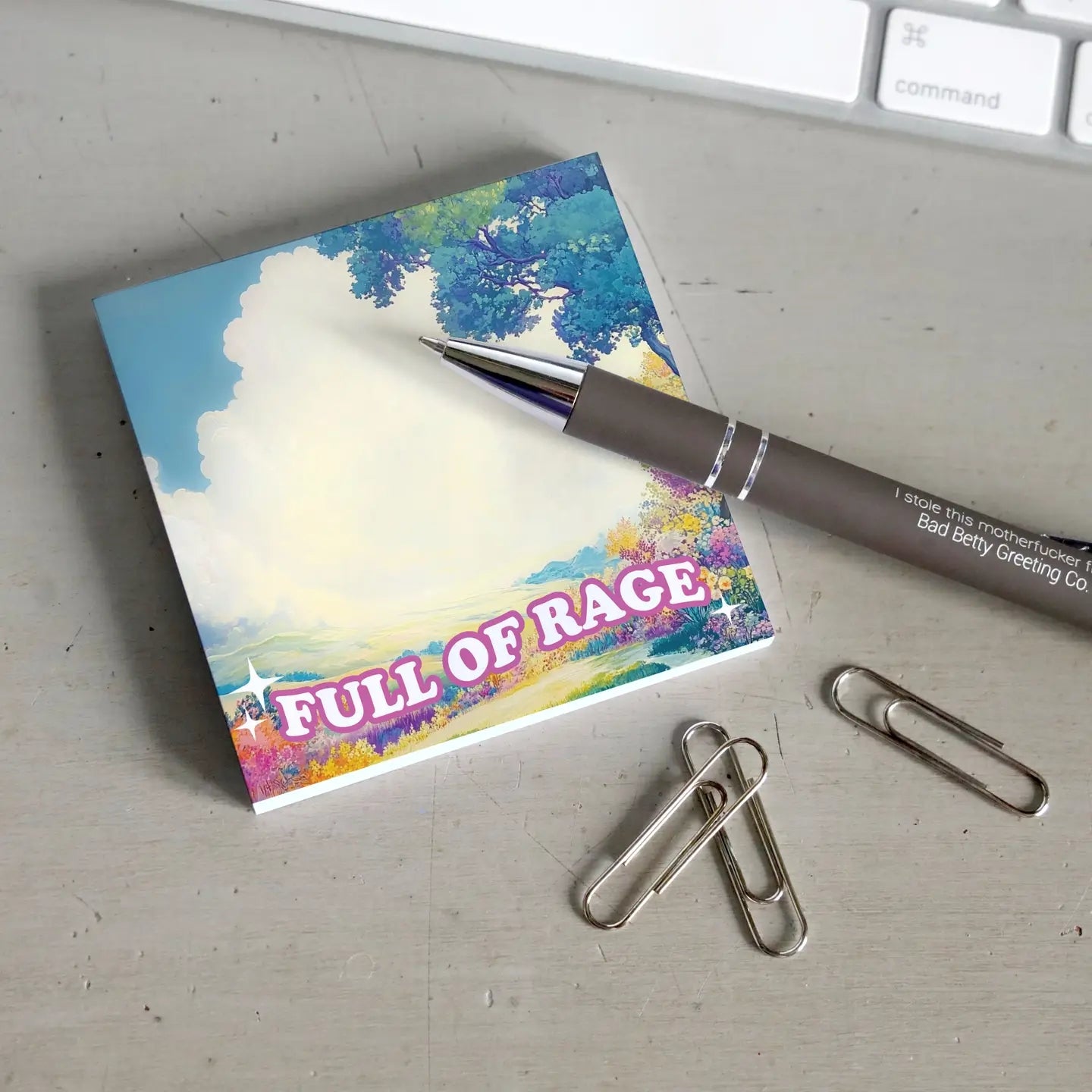 Full Of Rage Sticky Notepad