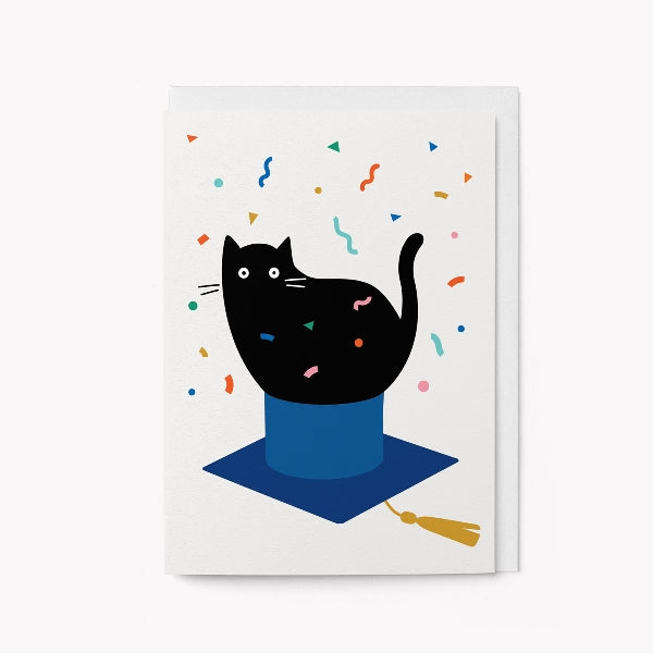Graduation Cat Congratulations Card