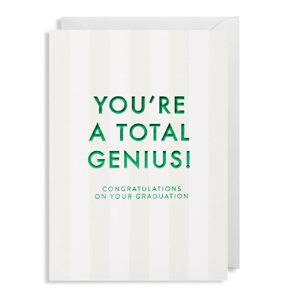 A Total Genius Graduation Card