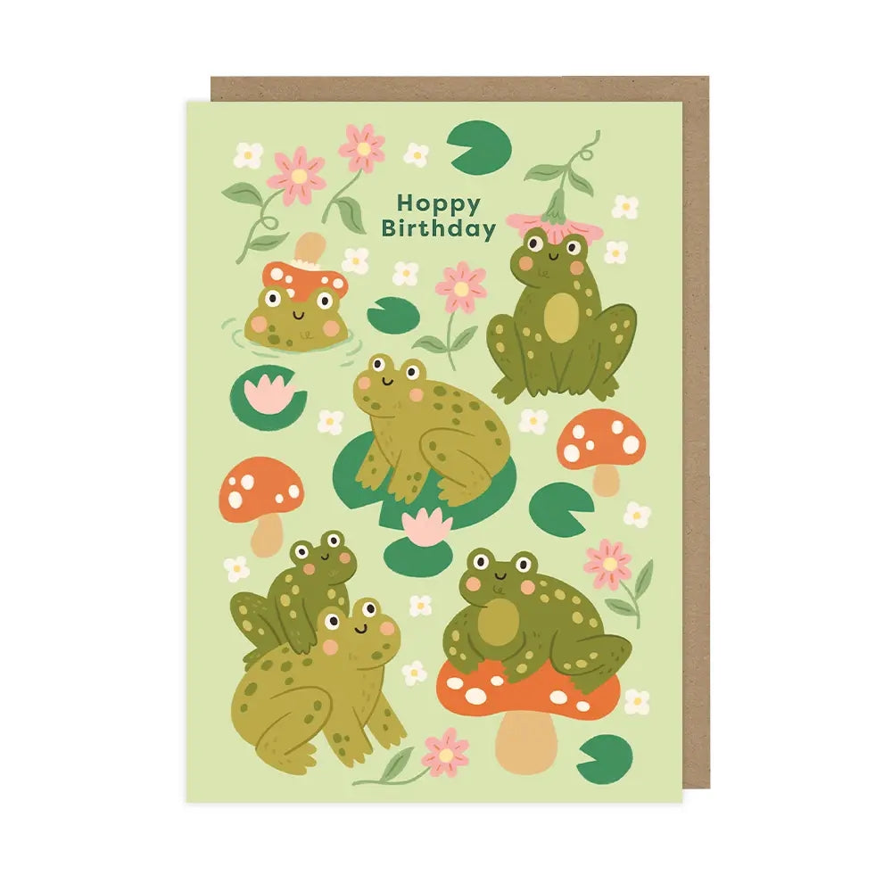 Frogs Birthday Card