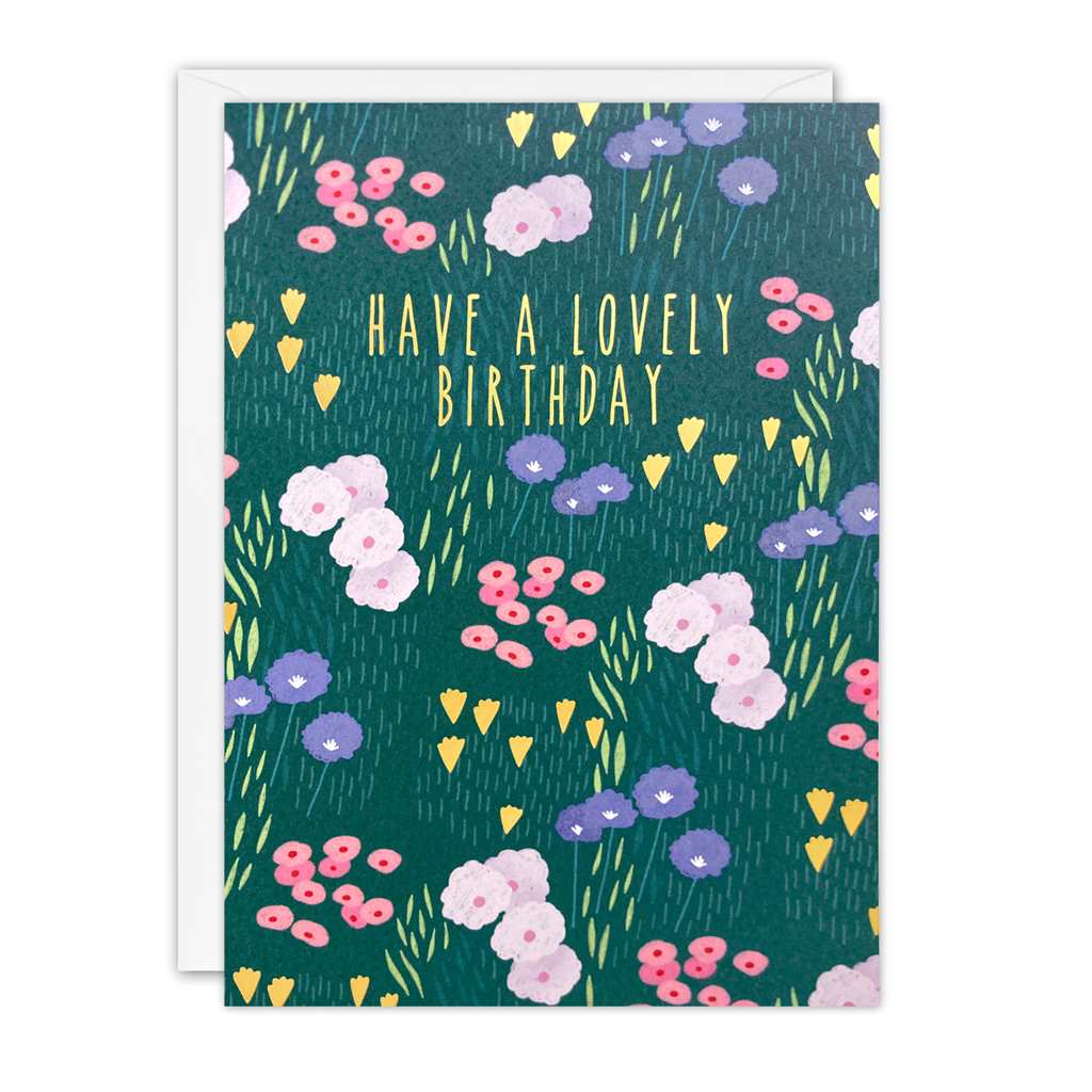 Floral Meadow Birthday Card