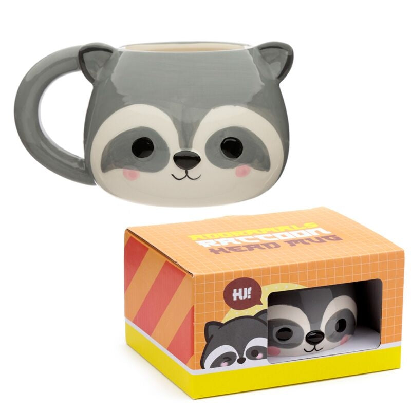 Raccoon Head Mug