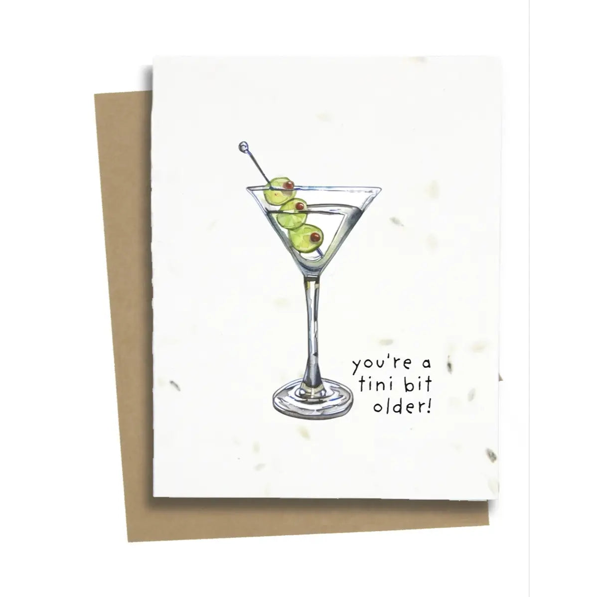 Martini Plantable Birthday Card