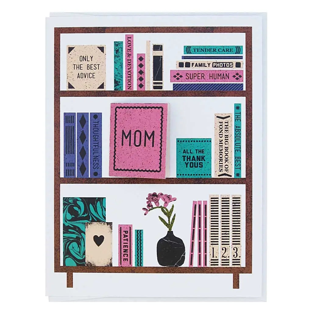 Bookshelves Mother's Day Card