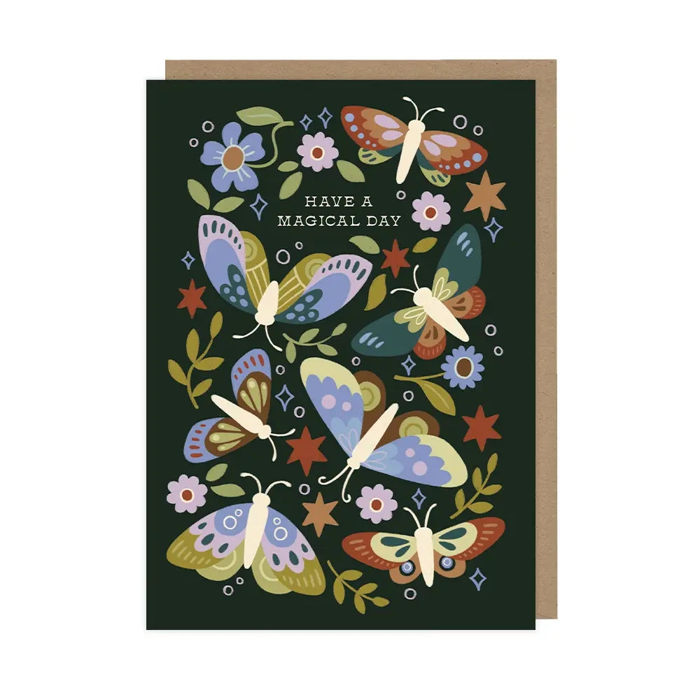 Moths Birthday Card