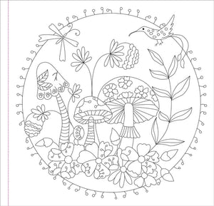 Mushrooms Colouring Book