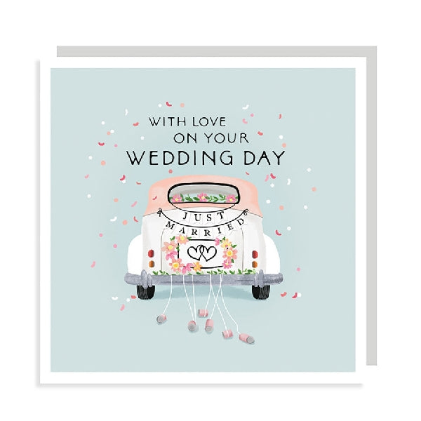 Just Married Car Wedding Card