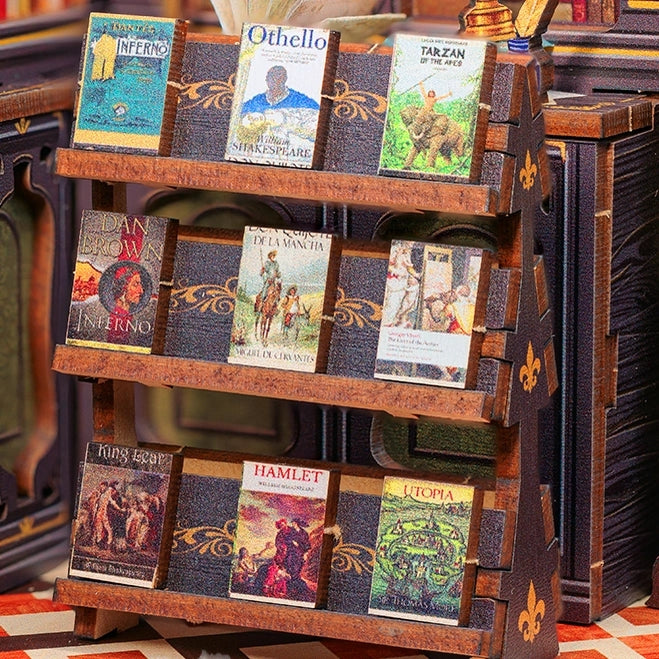 Miniature Diy Kit Book Nook | Owl Bookstore