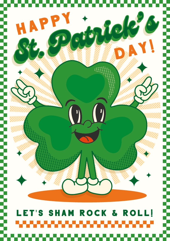 Sham Rock & Roll St. Patrick's Day Card