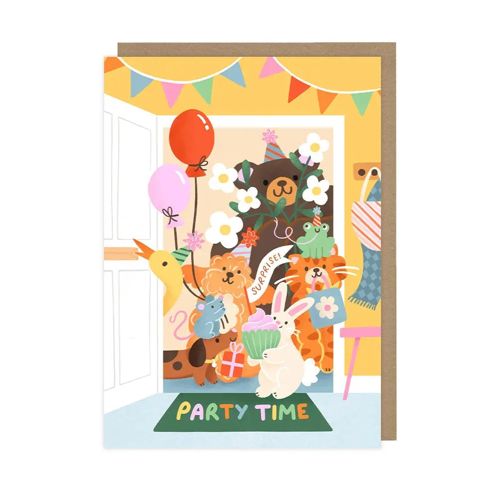 Surprise Animals Birthday Card