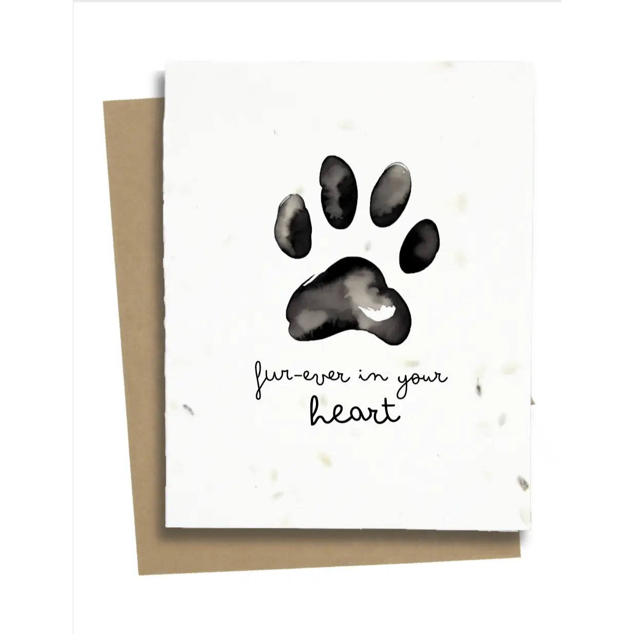 Paw Print Sympathy Card
