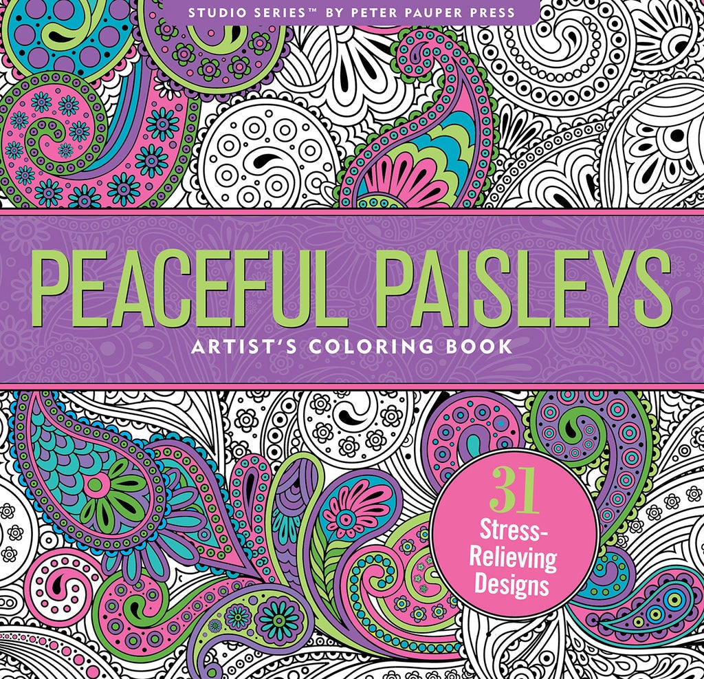 Peaceful Paisleys Colouring Book