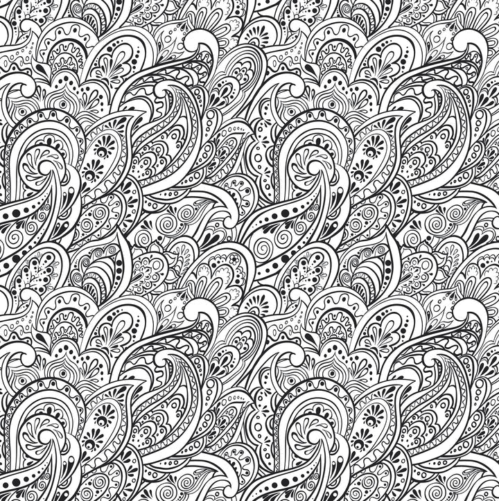 Peaceful Paisleys Colouring Book
