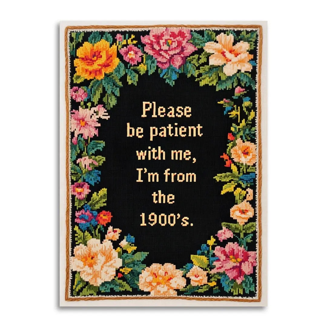 Be Patient With Me Blank Humour Card