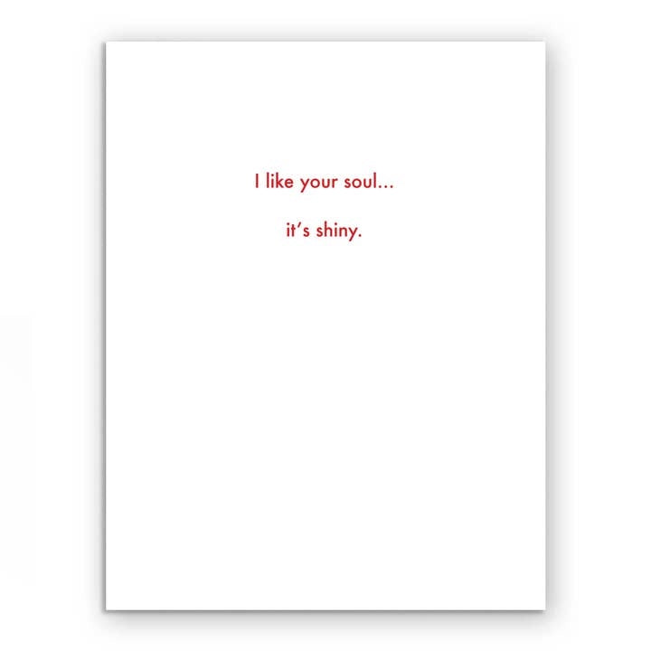 Shiny Soul Doll Blank Humour Card
