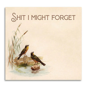 Shit I Might Forget Sticky Notepad