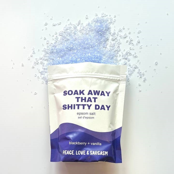 Peace, Love & Sarcasm Epsom Salt Bath Soak | Shitty Day