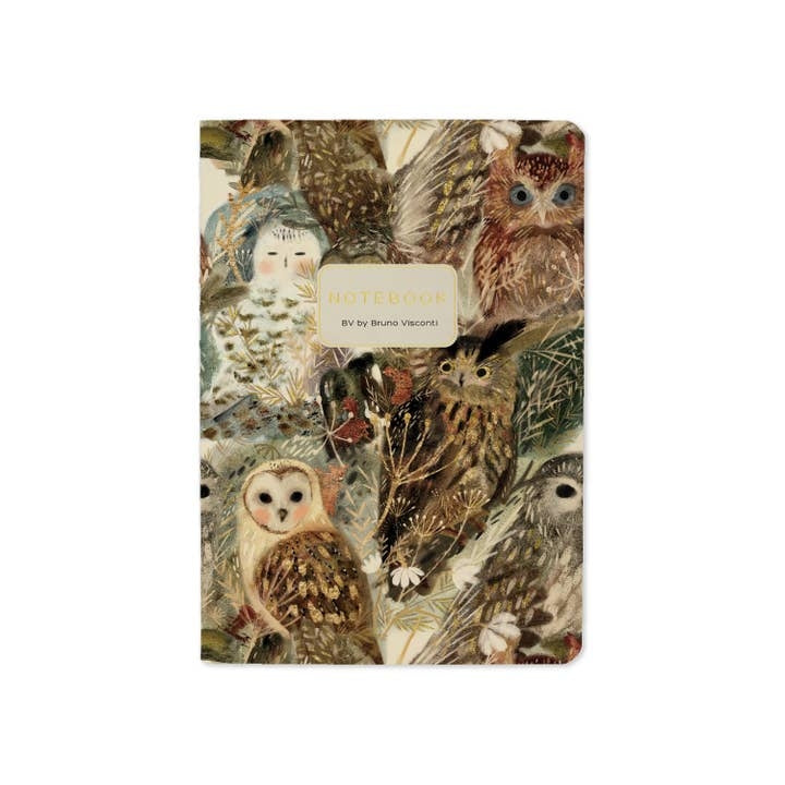 Owls Small Lined Notebook