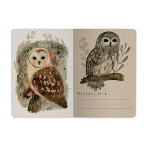 Owls Small Lined Notebook