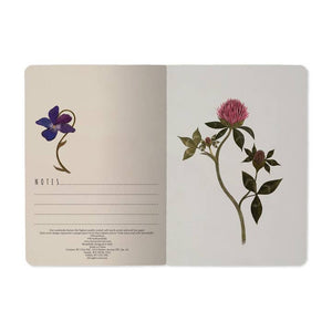 Symmetrical Flora Small Lined Notebook