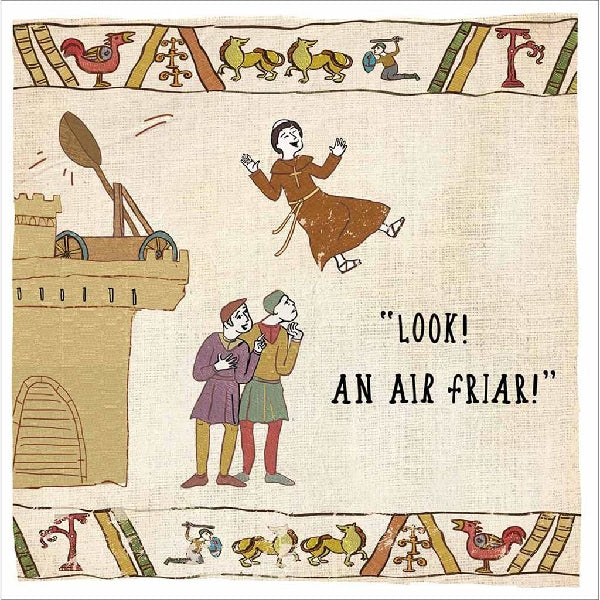 Look! An Air Friar Blank Humour Card