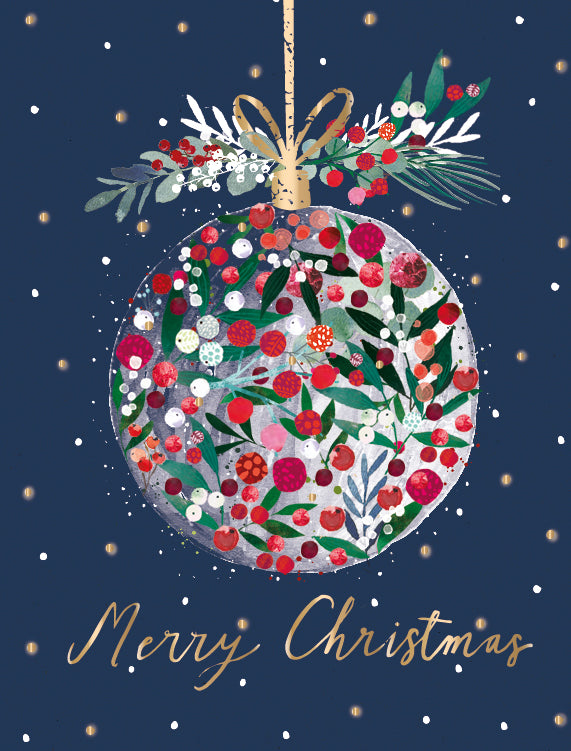 Foliage Bauble Christmas Cards Pack | Set of 8