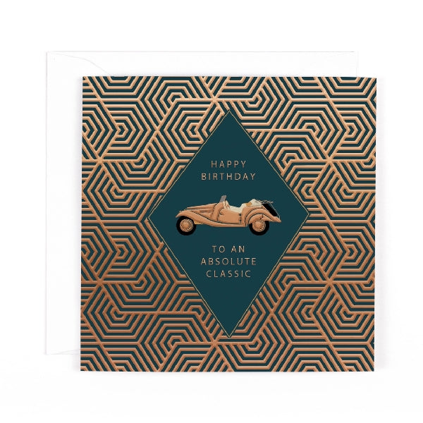Absolute Classic Car Birthday Card