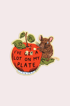 Stay Home Club Vinyl Sticker | A Lot On My Plate