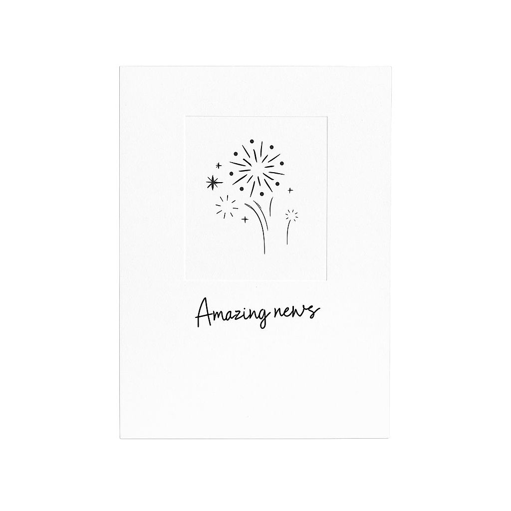 Amazing News Congratulations Card