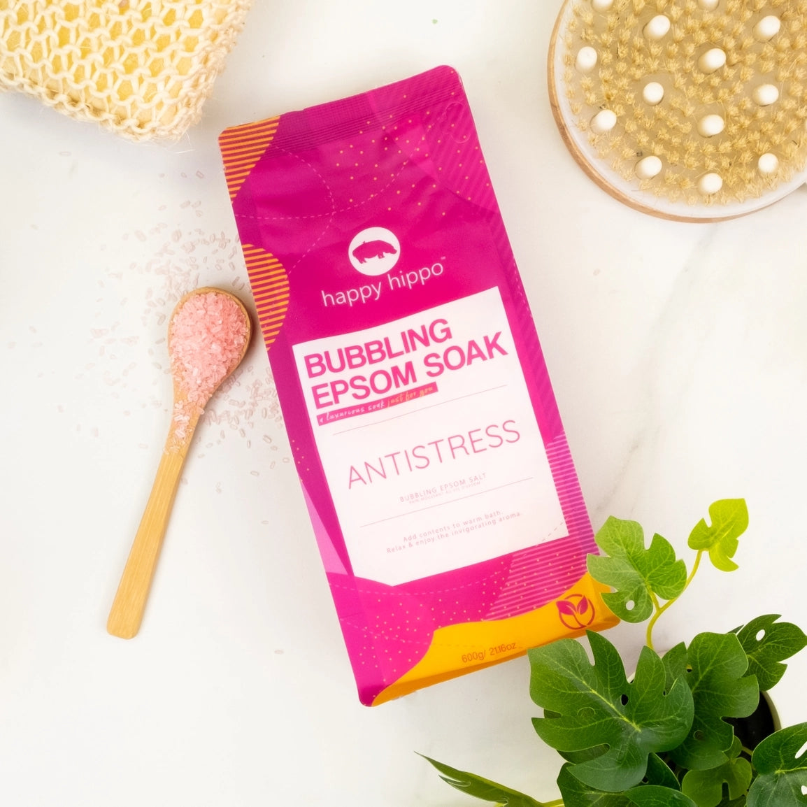 Happy Hippo Bath Co. | Antistress Bubbling Epsom Soak