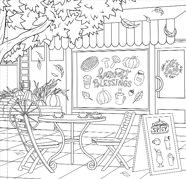 Autumn Dreams Colouring Book