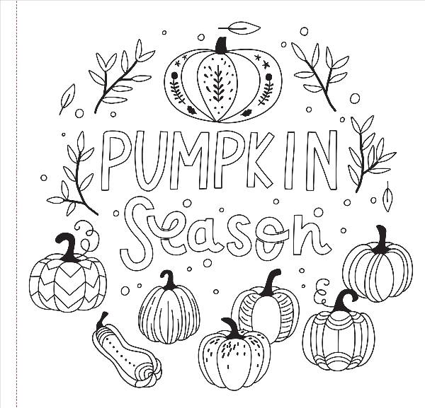 Autumn Dreams Colouring Book