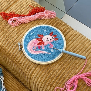Axolotl Punch Needle Kit