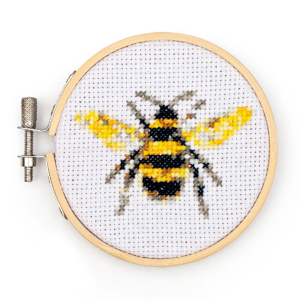 Mini Bee Cross Stitch Embroidery Kit
