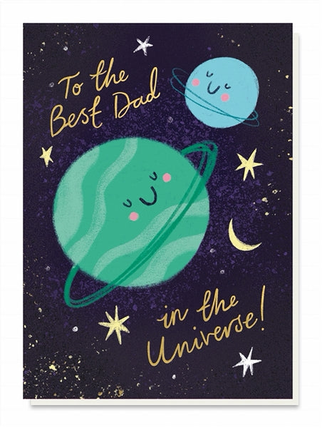 To The Best Dad In The Universe Father's Day Card FEELS37