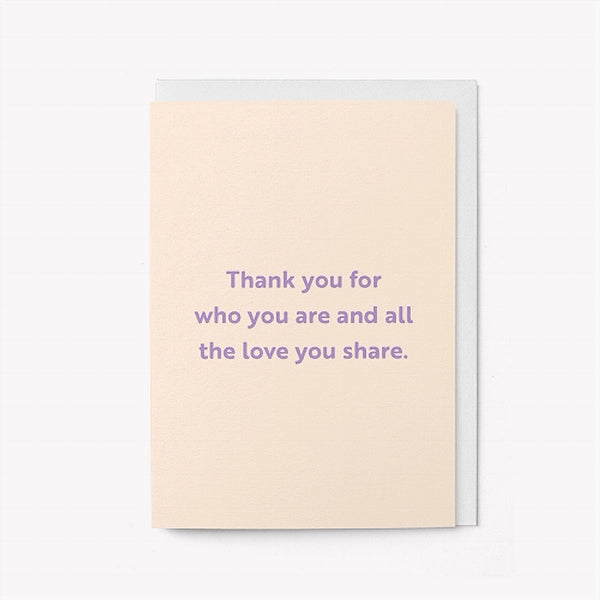 The Love You Share Friendship Card